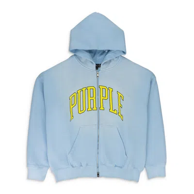 Purple Brand Hwt Fleece Full Zip Hoody Blue Hoodies & Sweatshirts