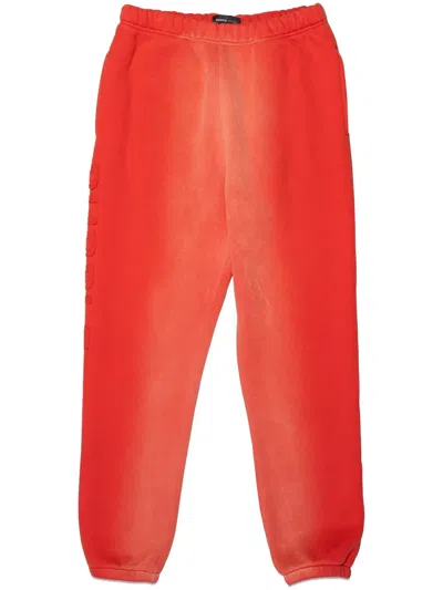 Purple Brand Hwt Fleece Track Pants In Red