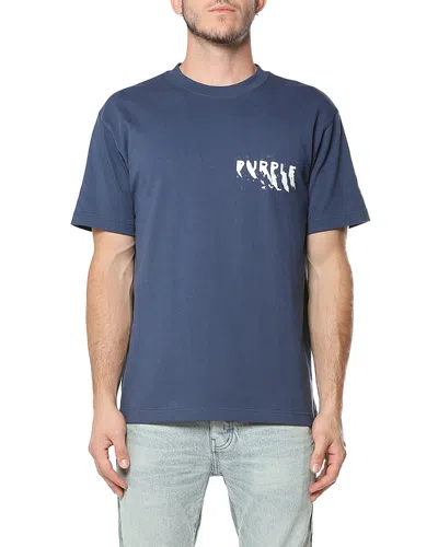 Purple Brand Hwt Jersey Short Sleeve Tee In Blue