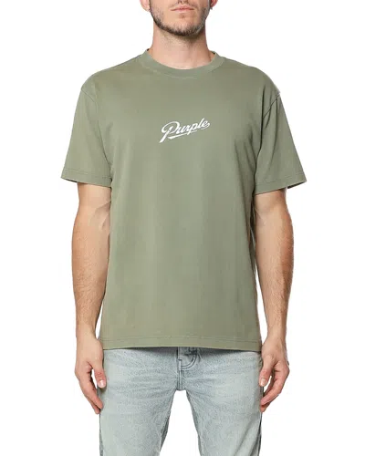 Purple Brand Hwt Jersey Short Sleeve Tee In Green