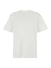 Purple Brand White Crewneck T-shirt With Dropped Shoulders In Cotton Man In White