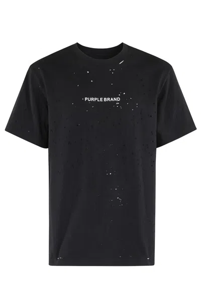 Purple Brand Hwt Jersey Ss Tee In Black
