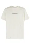 Purple Brand Ripped T-shirt In Ivory