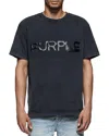 Purple Brand Heavyweight Cotton Jersey Graphic T-shirt In Black