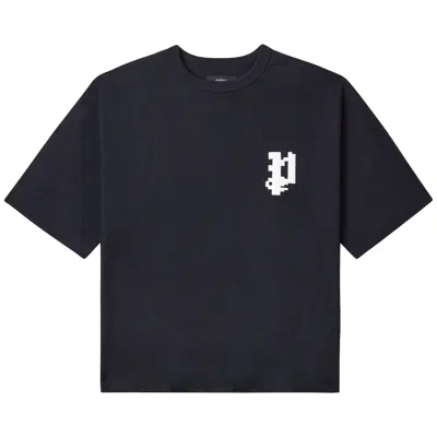 Pre-owned Purple Brand Hwt Textured Jersey Short-sleeve Tee 'black' | Men's Size Xl