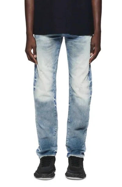 Purple Brand Icon Distressed Straight Leg Jeans In Blue