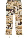 Purple Brand Impressionist Camo Cargo Trousers In White