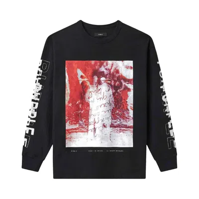 Pre-owned Purple Brand Inferno Graphic Long-sleeve Tee 'black' | Men's Size S