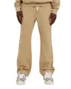 Purple Brand Heavyweight Fleece Inside Out Pants In Nude