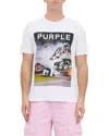 Purple Brand Textured Inside Out Graphic T-shirt
