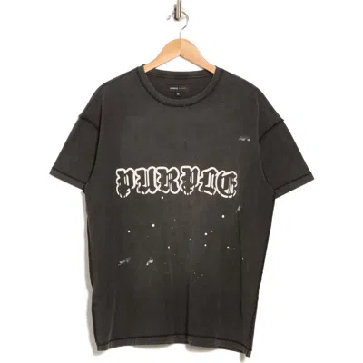 Purple Brand Inside Out Logo Graphic T-shirt In Black