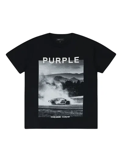 Purple Brand Inside Out T-shirt In Black