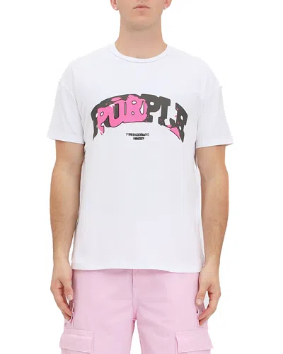 Purple Brand Inside Outside Out Graphic Logo Tee