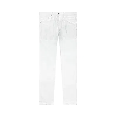 Pre-owned Purple Brand Iridescent Pearl Skinny Jeans 'worn White' | Tan | Men's Size 29