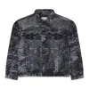 Purple Brand Jacquard Jacket Black Denim Jackets In Black