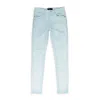 Purple Brand Jacquard Monogram Blue Skinny Jeans In Blue