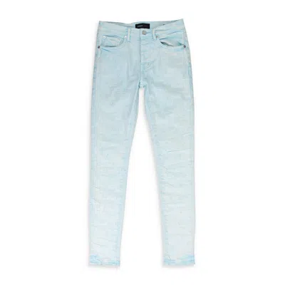 Purple Brand Jacquard Monogram Blue Skinny Jeans
