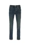 Purple Brand Skinny Black Denim Jeans In Blue