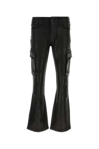 Purple Brand P004 Low-rise Flared Jeans In Black