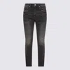 Purple Brand Dark Grey Skinny Tinted Jeans In Multi