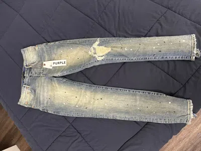 Pre-owned Purple Brand Jeans In Blue