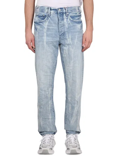 Purple Brand P011 Crystal Racer Straight Jeans In Blue