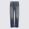 Purple Brand Dark Blue Calcium Powder Jeans In Blue