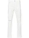 Purple Brand Distressed Skinny Jeans In White