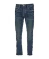 Purple Brand Blue Jeans With Low Rise And Stonewashed Effect