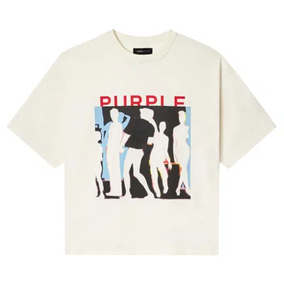 Pre-owned Purple Brand Jersey Oversized T-shirt 'off White' | Men's Size M