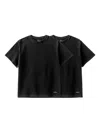 Purple Brand Jersey T-shirts (pack Of Two) In Black
