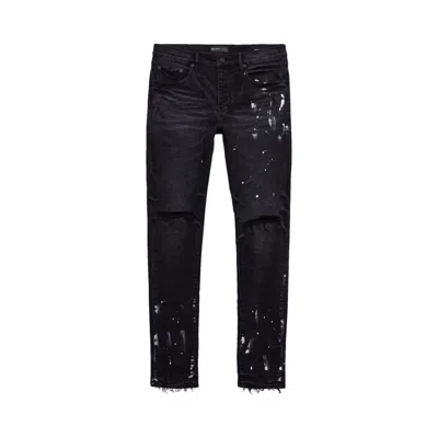 Pre-owned Purple Brand Knee Slit Jeans 'black Resin' | Men's Size 31