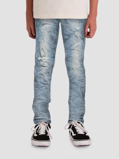 Purple Brand Little Boy's & Boy's Distressed Skinny Jeans In Blue