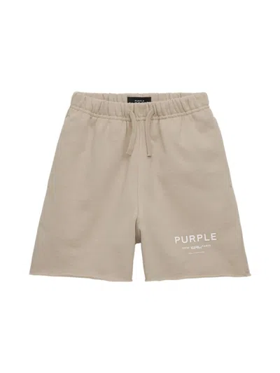 Purple Brand Little Boy's Raw & Boy's Edge Fleece Sweat Shorts In Gold