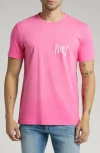 Purple Brand Logo Cotton Graphic T-shirt