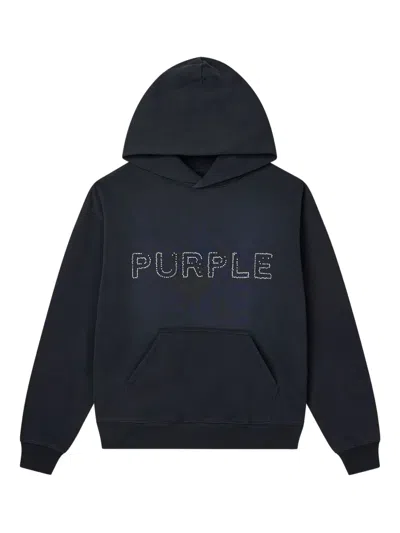 Purple Brand Logo-detail Hoodie In Blue