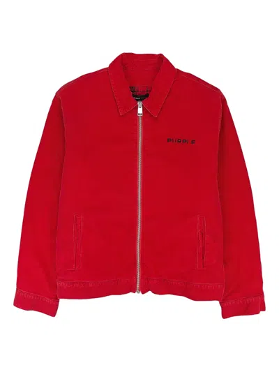 Purple Brand Logo-detail Jacket In Red