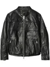 Purple Brand Logo-embroidered Jacket In Black