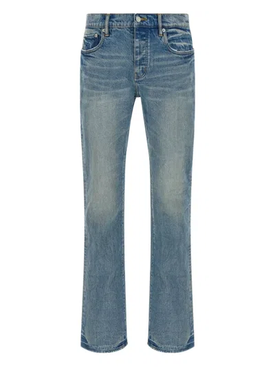 Purple Brand P004 Worn Flared Jeans In Blue