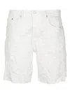Purple Brand Logo-patch Shorts In White