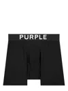 Purple Brand Logo-print Boxer Briefs In Black
