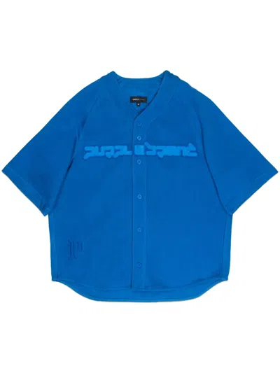 Purple Brand Hemd Mit Logo-print In Blau