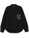 Purple Brand Logo-print Shirt Jacket In 黑色