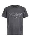 Purple Brand Textured Inside Out Tee In Gray