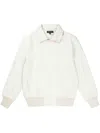 Purple Brand Logo-print Wool Bomber Jacket In White