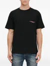 Purple Brand Textured Logo Tee In Black