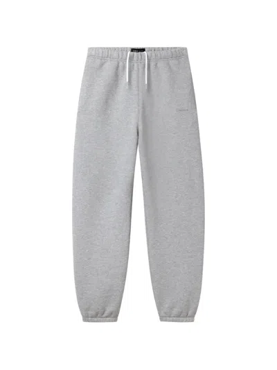 Purple Brand Logo-embroidered Drawstring Track Pants In Gray