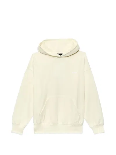 Purple Brand Logo-print Cotton Hoodie In White