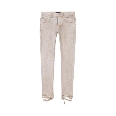 Pre-owned Purple Brand Low Rise Skinny Jeans 'beige Snow Wash' In Tan