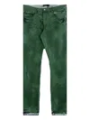 Purple Brand Low-rise Skinny Jeans In Green